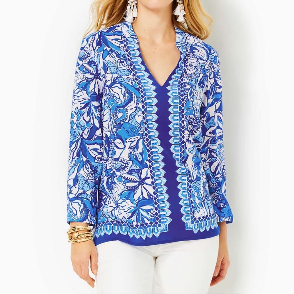 Lilly Pulitzer Luna Bay Tunic EUC
